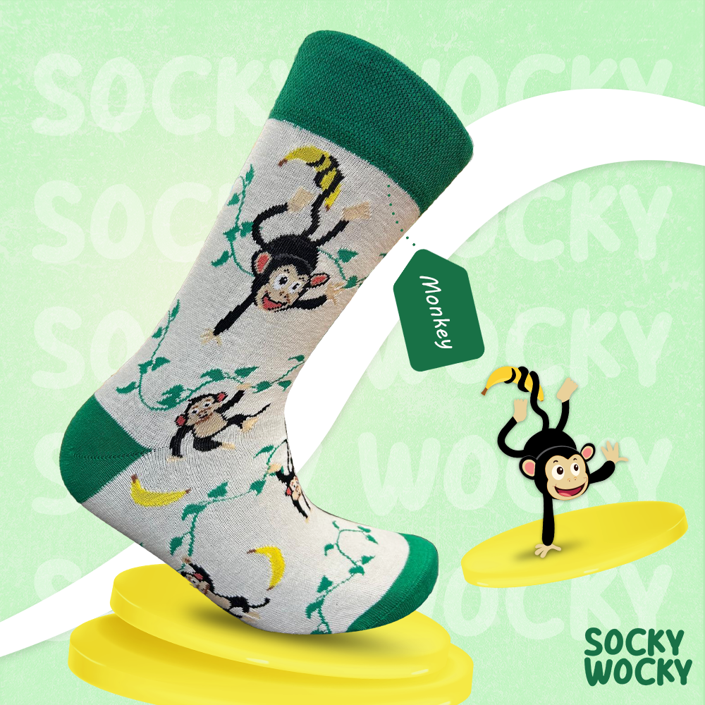 Monkey Socks Jungle Animal Edition