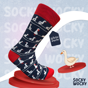 White Duck Socks Farm Animal Series