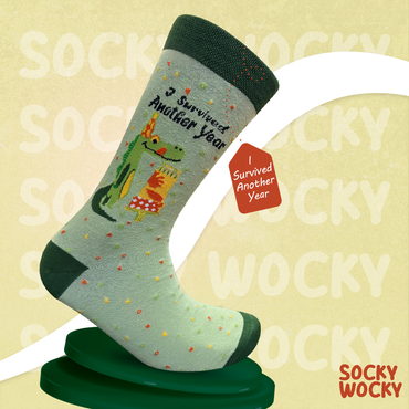 I Survived Another Year Socks Celebration Edition