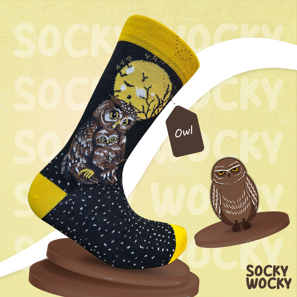 Owl Socks Night Bird Edition