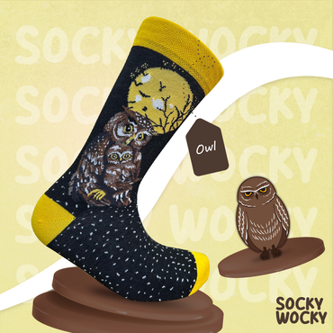 Owl Socks Night Bird Edition