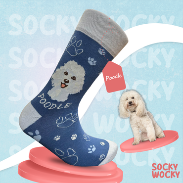 Poodle Socks Elegant Dog Series
