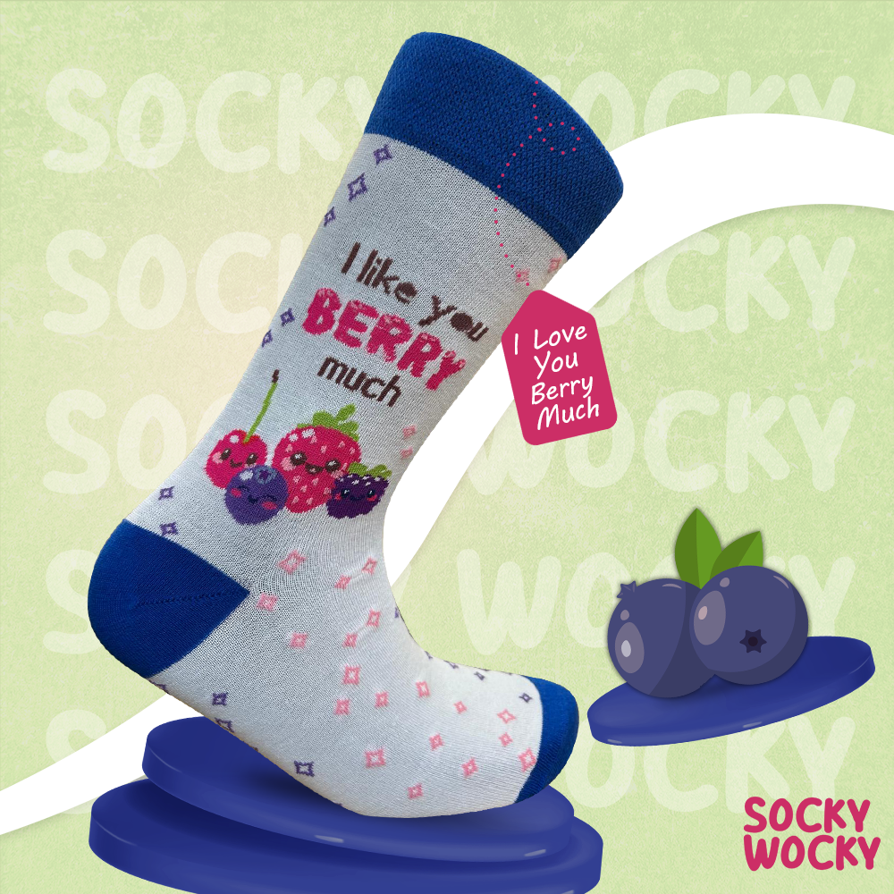 I Love You Berry Much Socks Sweet Love Edition