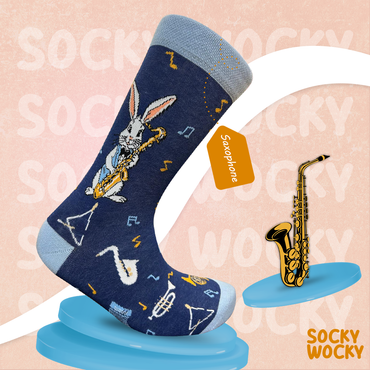 Saxophone Socks Jazz Music Edition