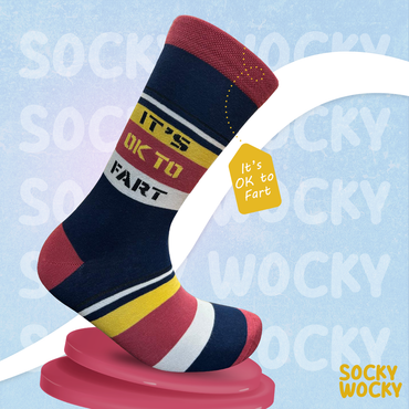 It’s OK to Fart Socks Humor Statement Edition