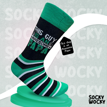 This Guy is an Awesome Papa Socks Father Gift Edition