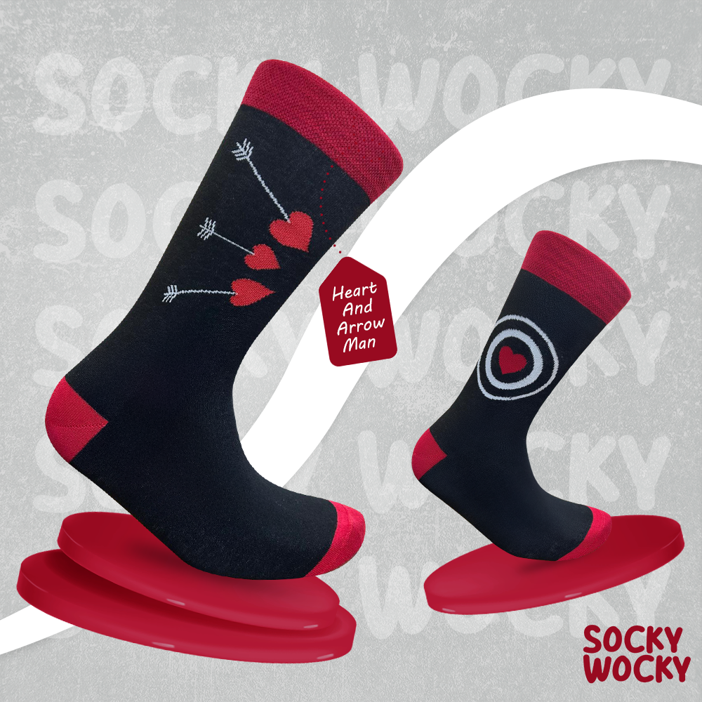 Heart And Arrow Man Socks Love Symbol Edition