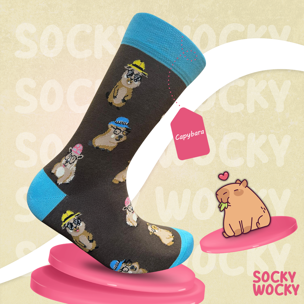 Capybara Socks Cute Exotic Animal Edition