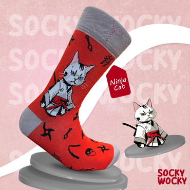 Ninja Cat Socks Stealth Animal Edition