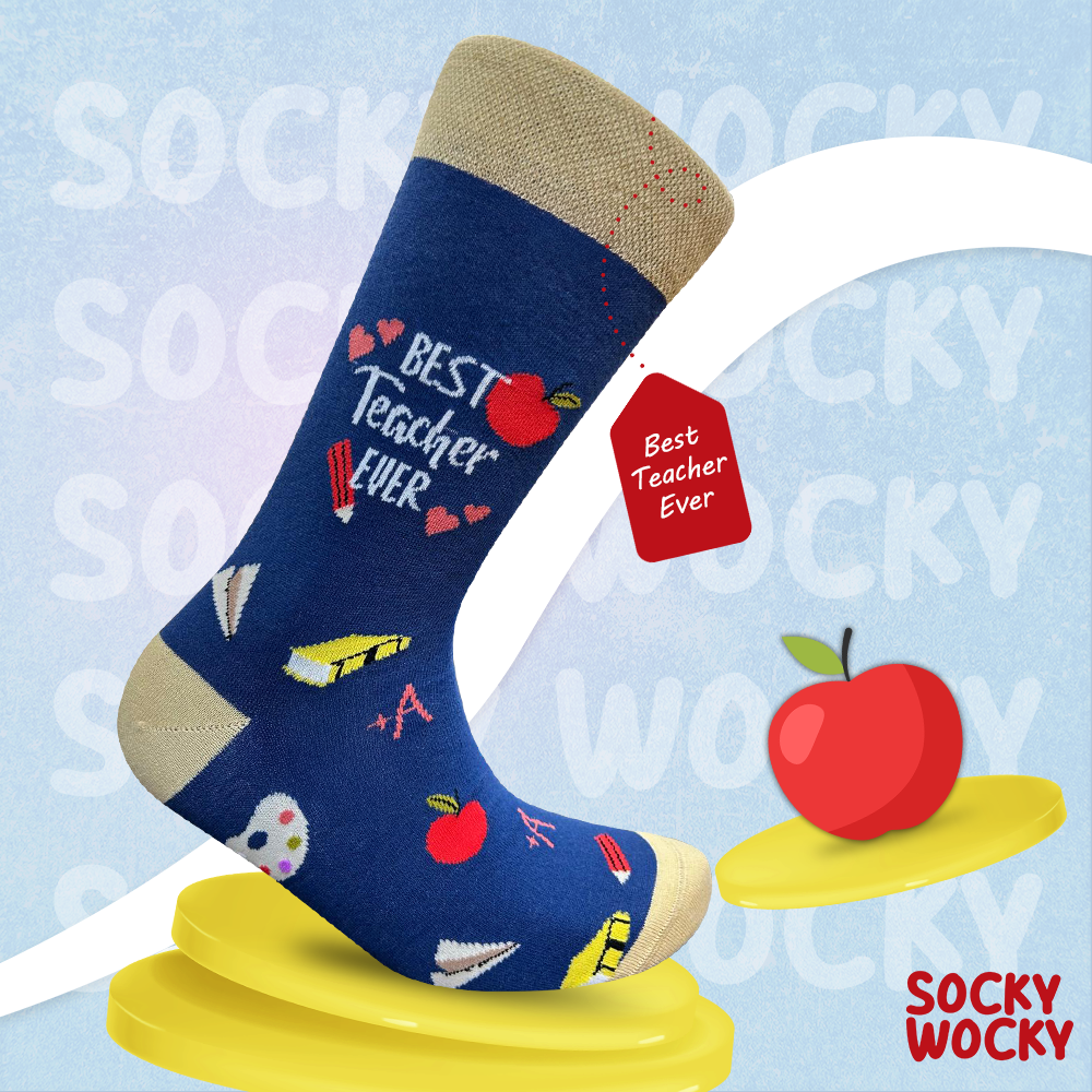Best Teacher Ever Socks Appreciation Gift Edition