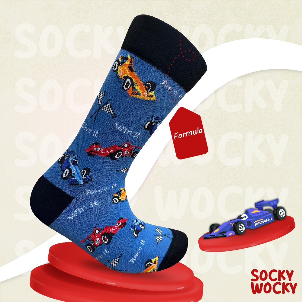Chaussettes Formula Série Mouvement Inspirée par la Course