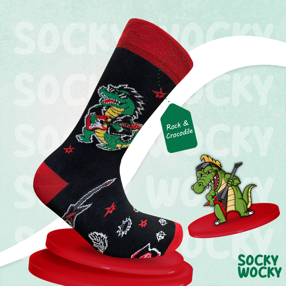 Rock & Crocodile Socks Wild Mix Edition