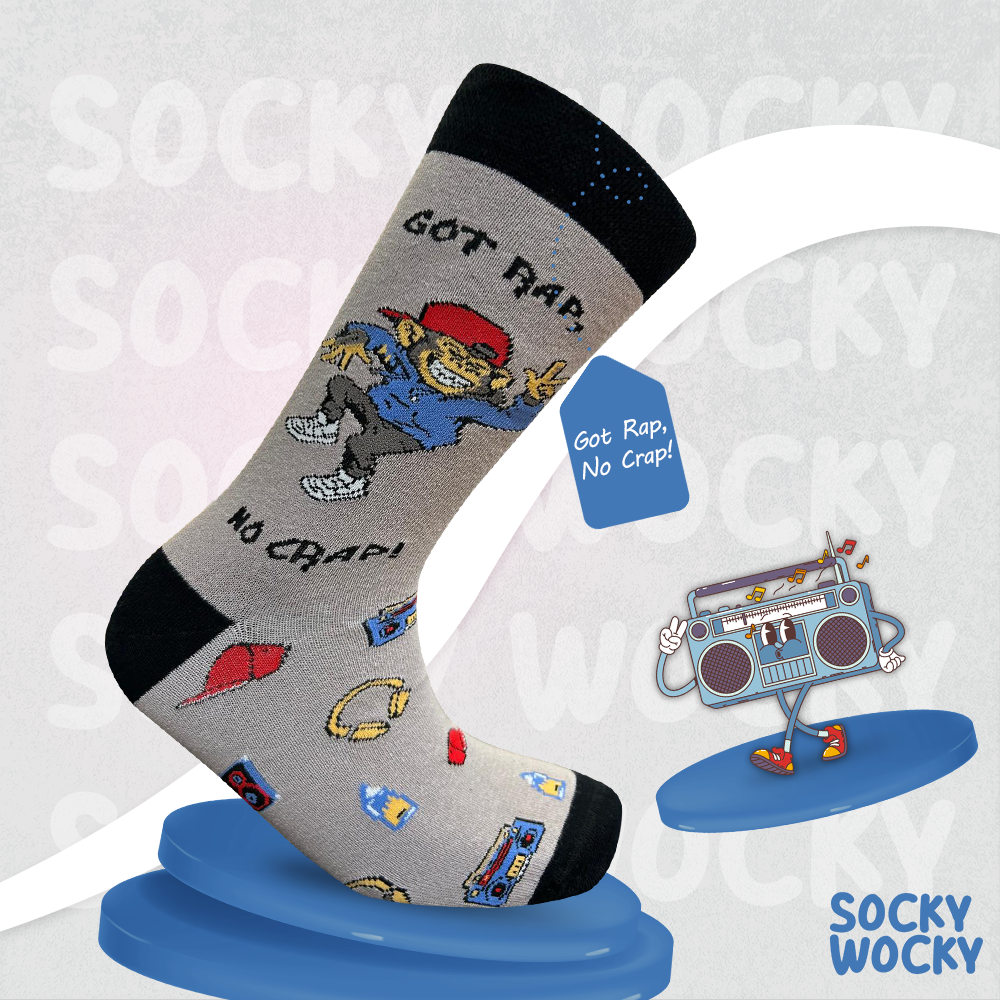 Got Rap No Crap Socks Street Music Edition