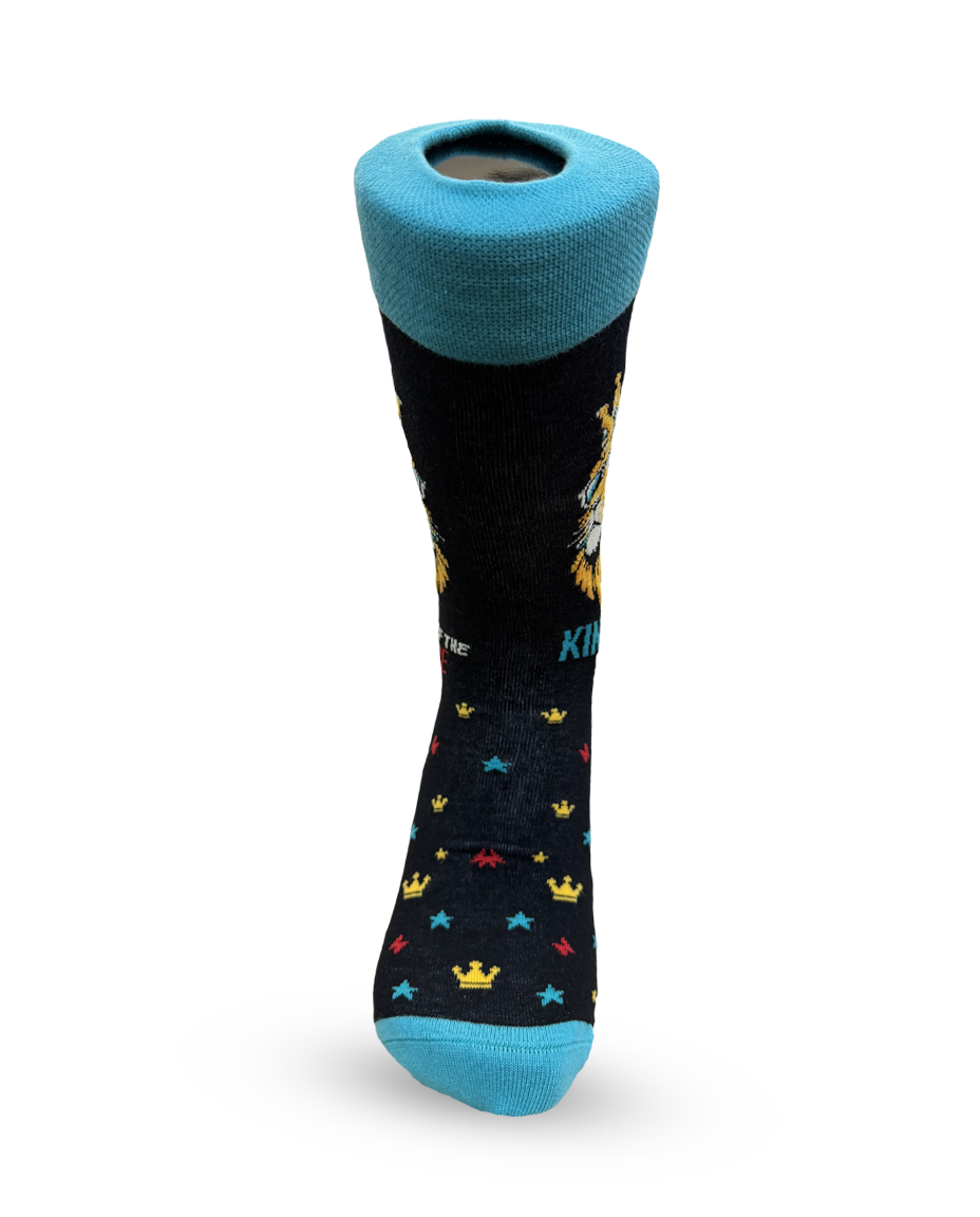 King of the House Lion Novelty Socks