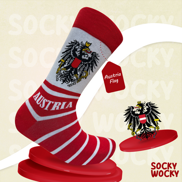 Austria Flag Socks