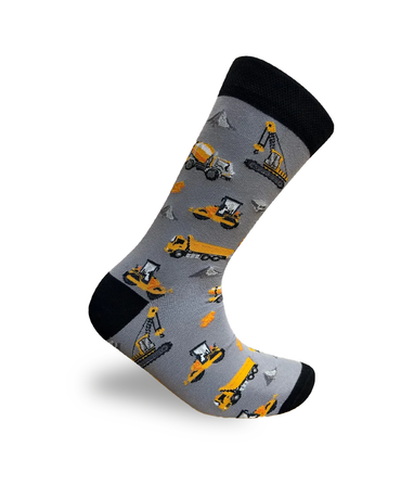 Construction Socks Heavy Machinery Theme