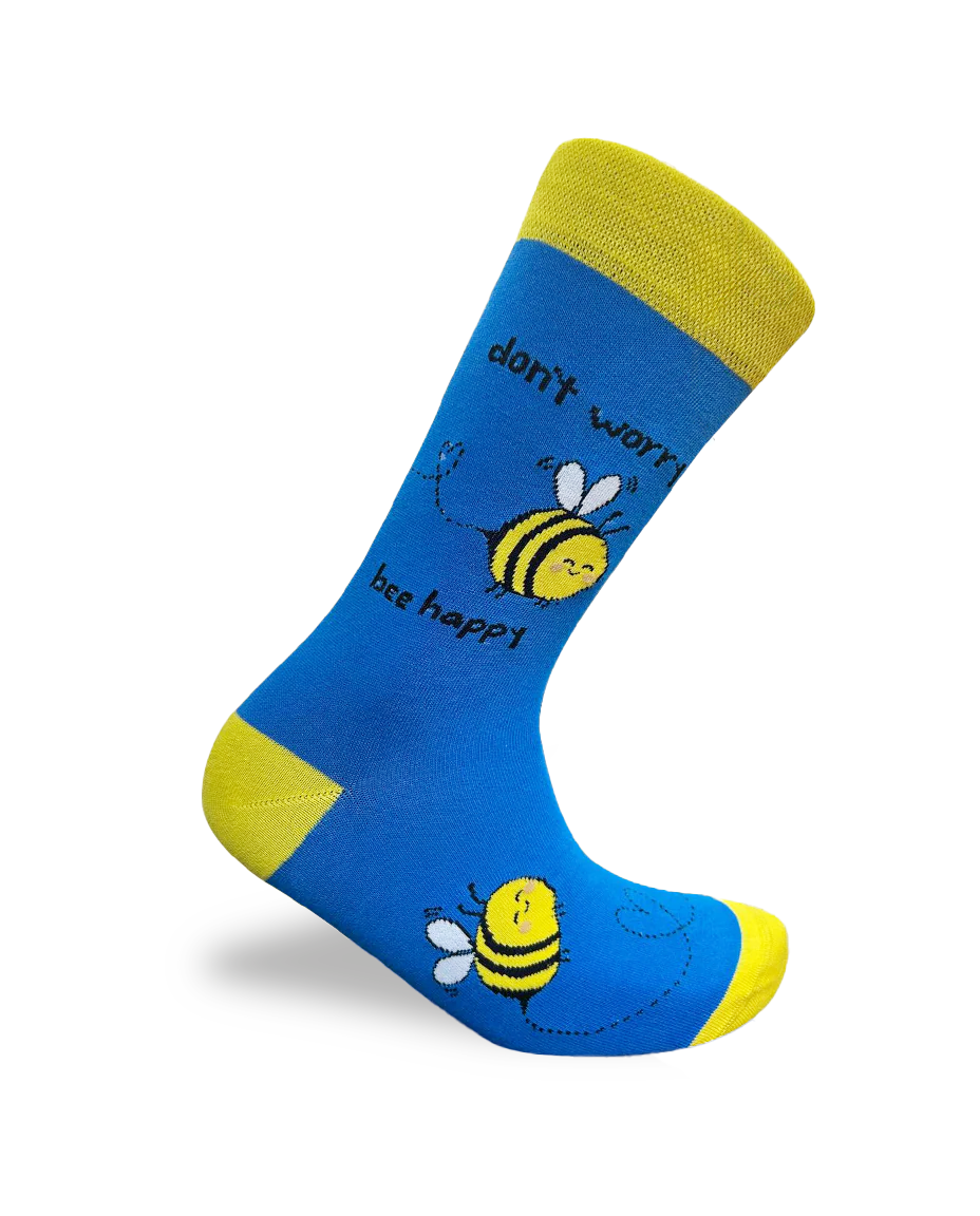 Don’t Worry Bee Happy Socks Positive Vibes Edition