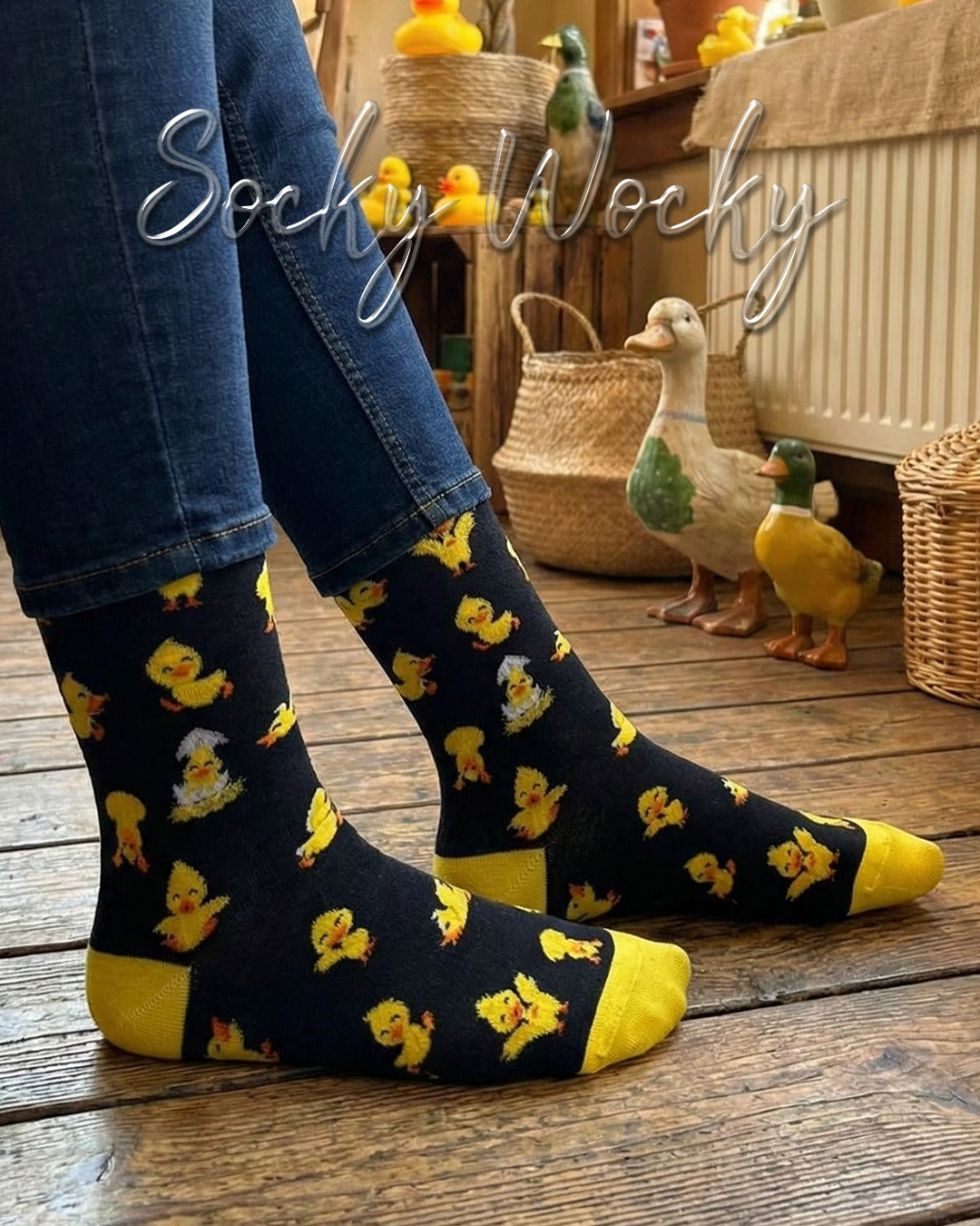 Duck Yellow Socks Farm Animal Series