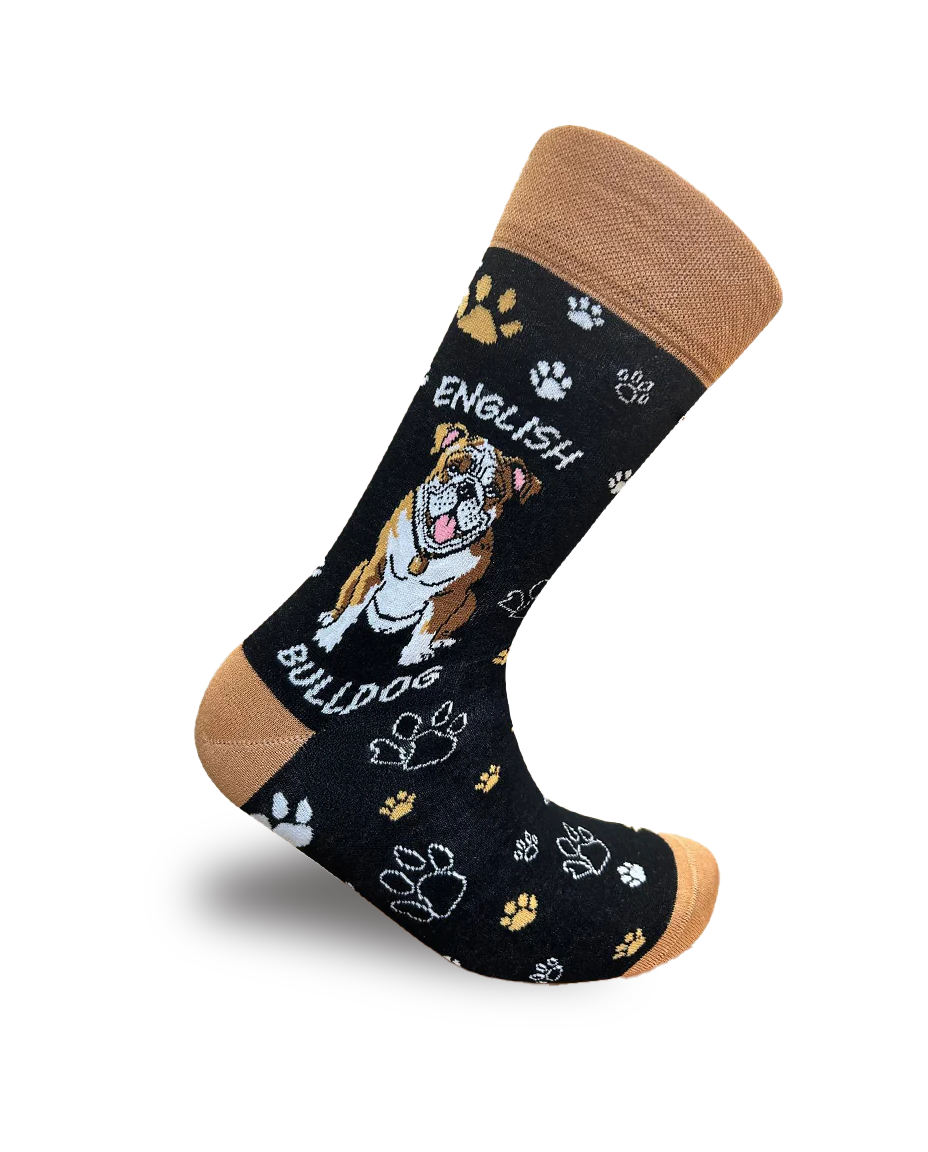 Englische Bulldogge Socken Klassische Hundeserie