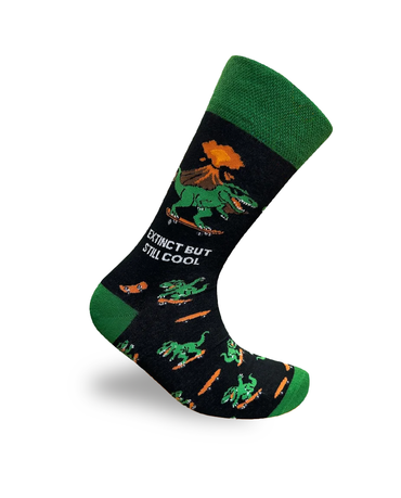 Ausgestorben, aber immer noch coole Socken mit Dinosaurier-Motiv