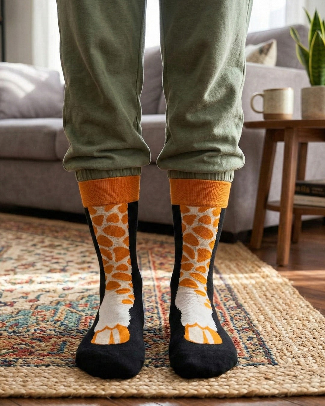 Giraffe Leg Socks Safari Inspired Design