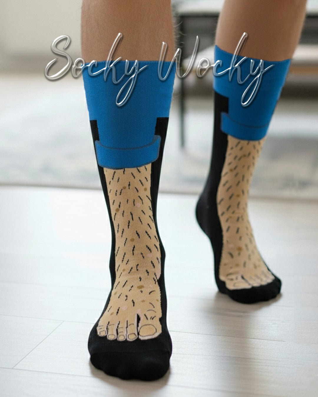 Male Leg Socks Funny Print