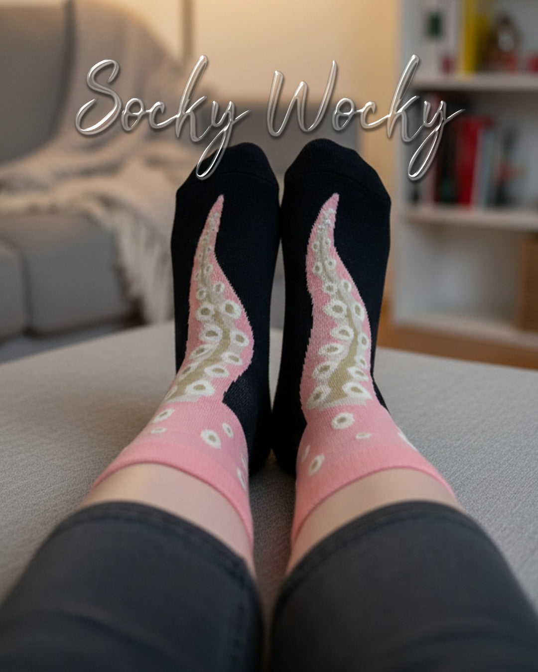 Octopus Leg Socks Ocean Theme Design