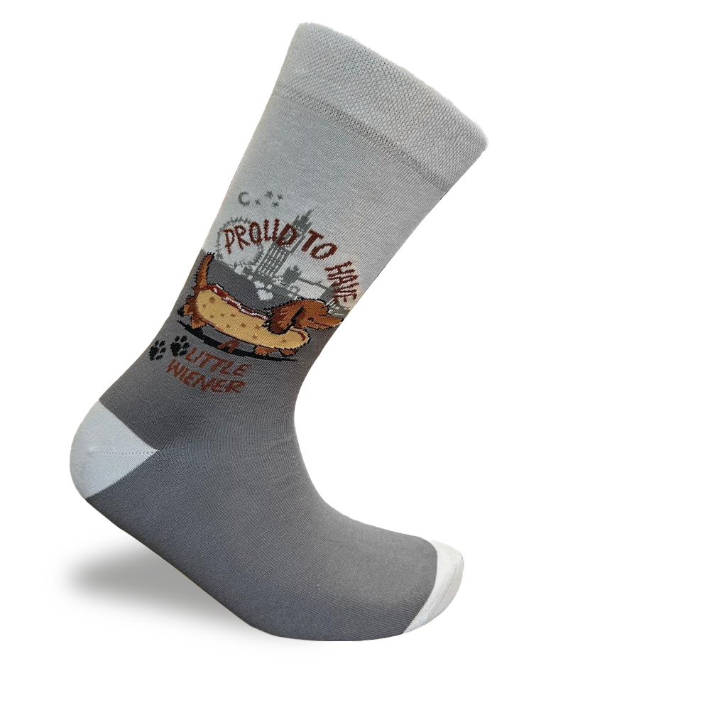 Proud to Have a Little Wiener Socks Dachshund Lover Edition