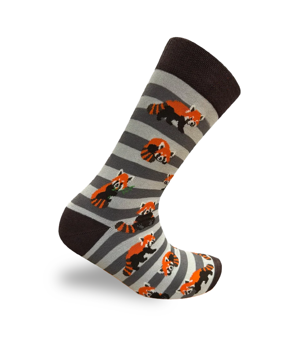 Rote Panda Wildtier Socken Lebendiger Tierdruck