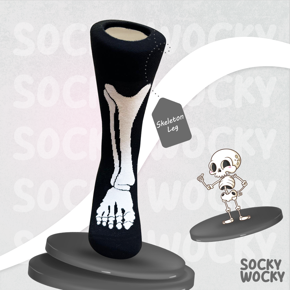 Skeleton Leg Socks Halloween Edition