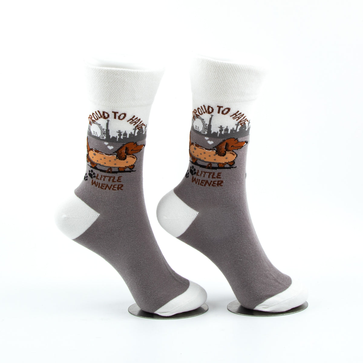 Proud to Have a Little Wiener Socks Dachshund Lover Edition