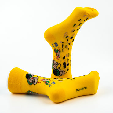 The Kiss Yellow Socks Klimt Art Inspired Series