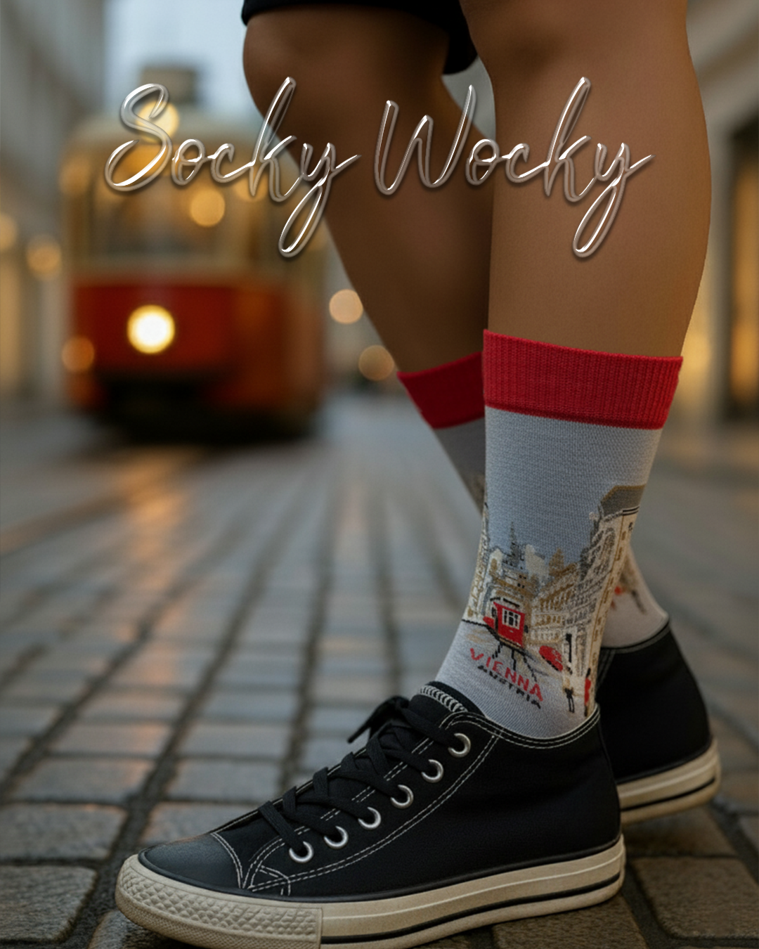 Vienna Tramway Socks City Transport Collection