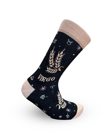 Virgo Socks Earth Sign Minimal Edition