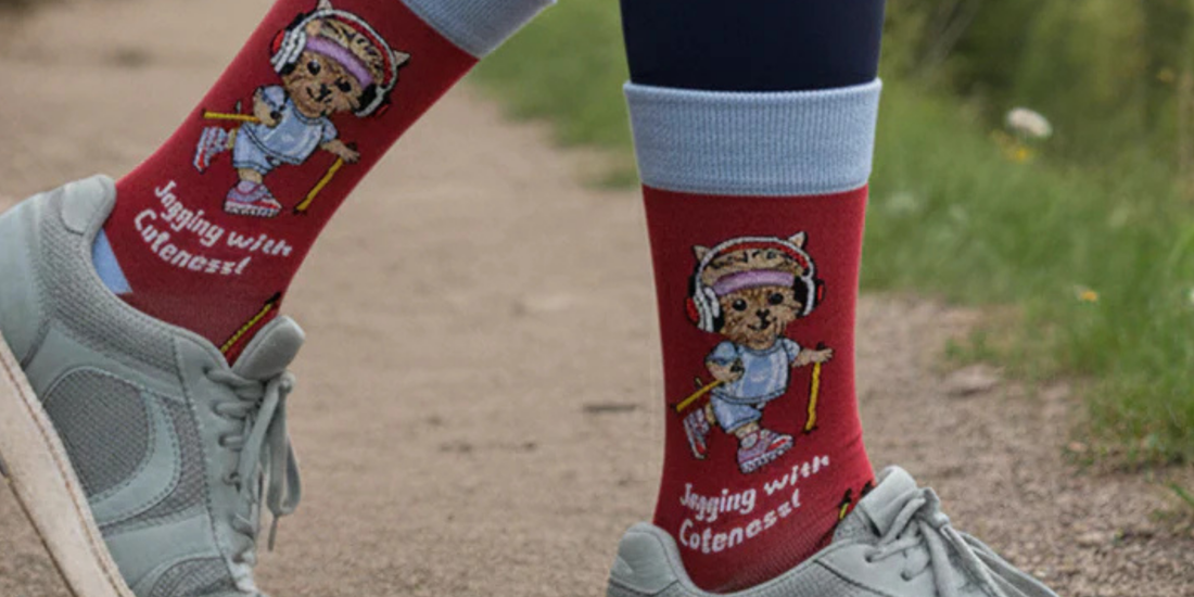 Pink Yorkie Socks for Dog Lovers with a Playful Side