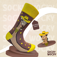 Smoking Camel Socks Desert Humor Series