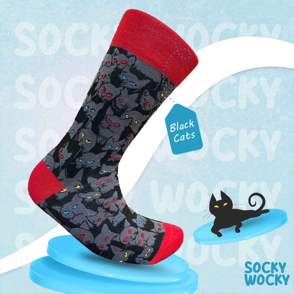 Black Cats Socks Mystery Animal Series