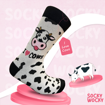 I Love Cows Socks Farm Animal Edition