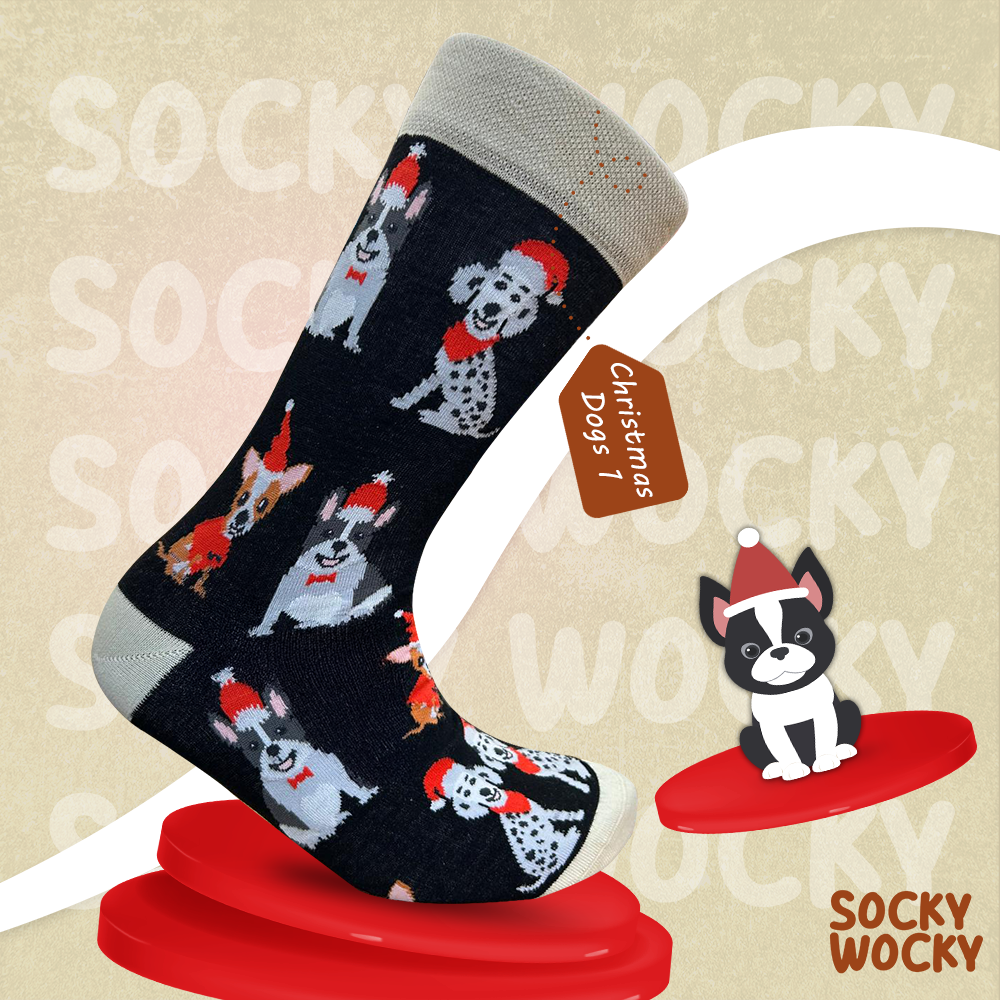 Christmas Dogs 1 Socks Holiday Dog Collection