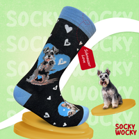 Schnauzer Love Socks Dog Lover Edition