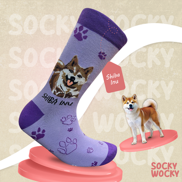 Shiba Inu Socks Japanese Dog Series