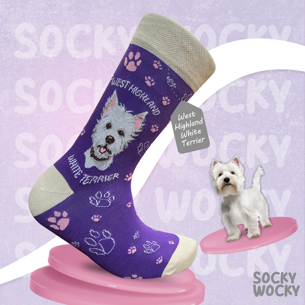 West Highland Terrier Socks Dog Breed Edition