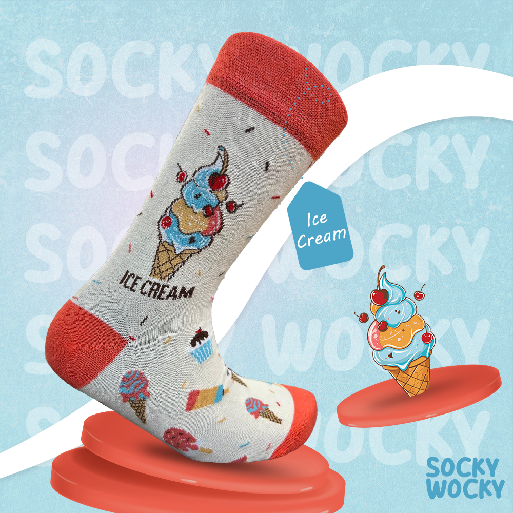 Ice Cream Socks Sweet Dessert Edition