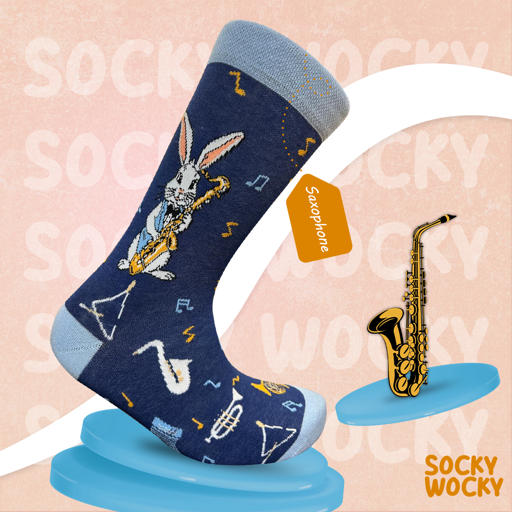 Saxophone Socks Jazz Music Edition