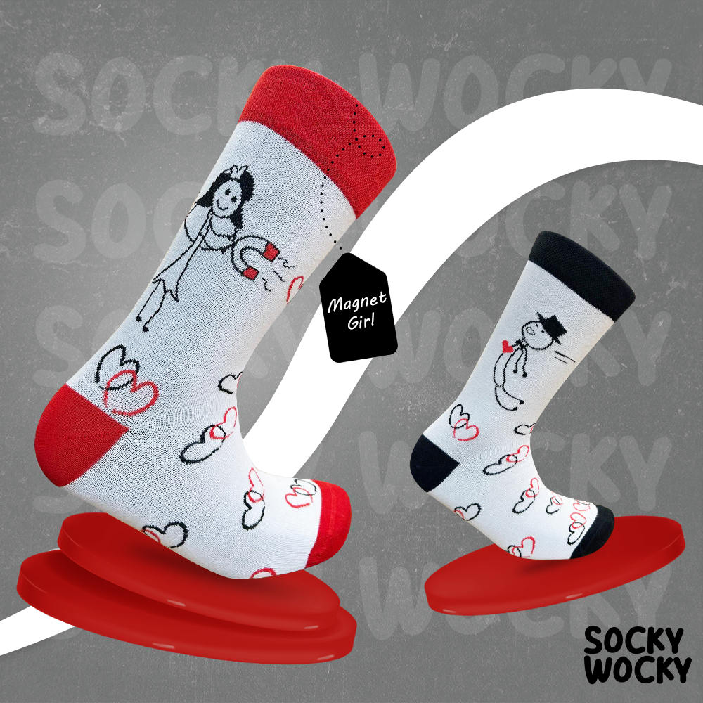 Magnet Girl Socks Love Edition