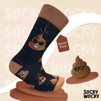 Glasses Poop Socks Weird Humor Edition
