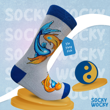 Yin Yang Fish Socks Balance Symbol Series