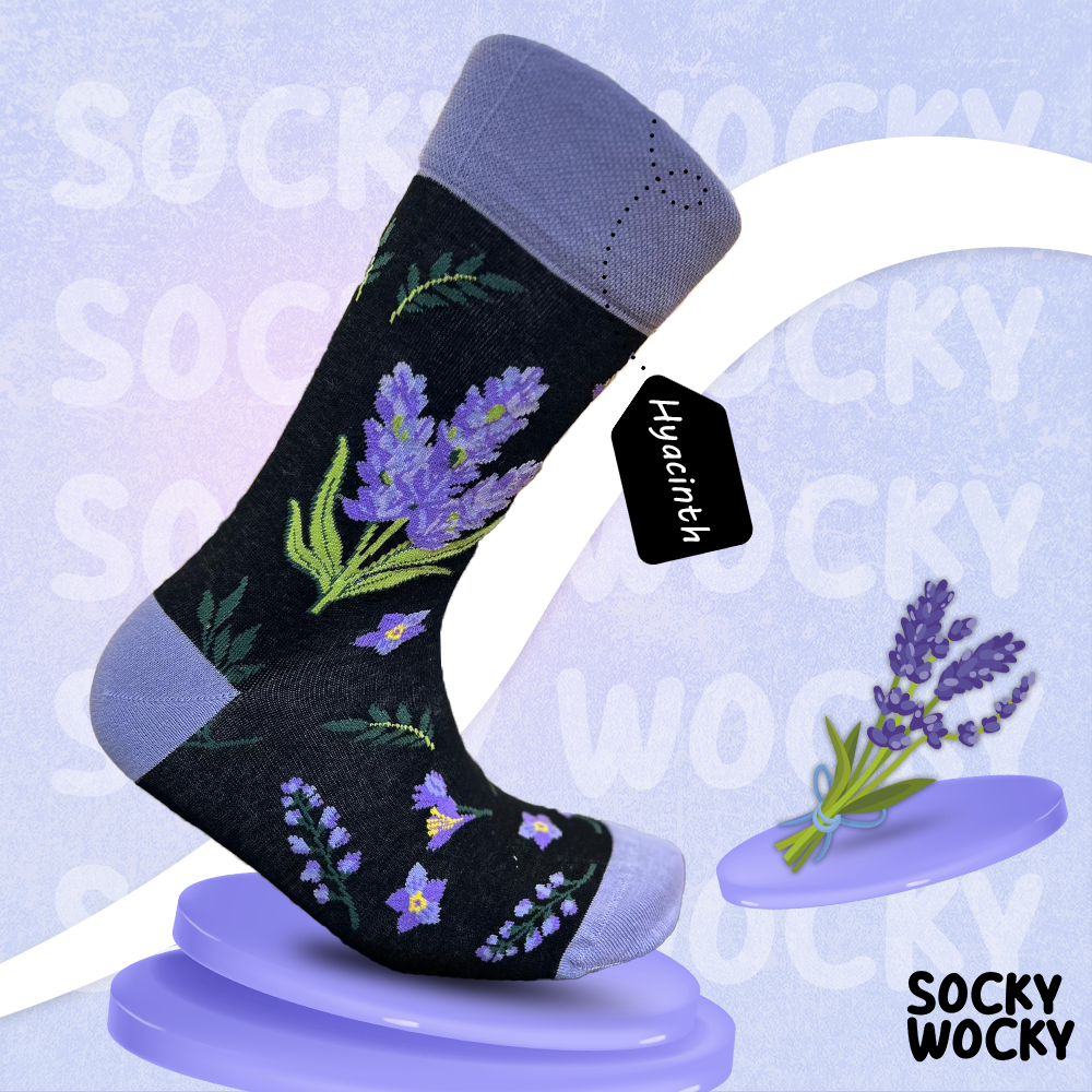 Hyacinth Socks Floral Garden Edition