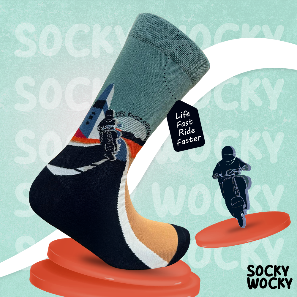 Life Fast Ride Faster Socks Speed Lifestyle Edition