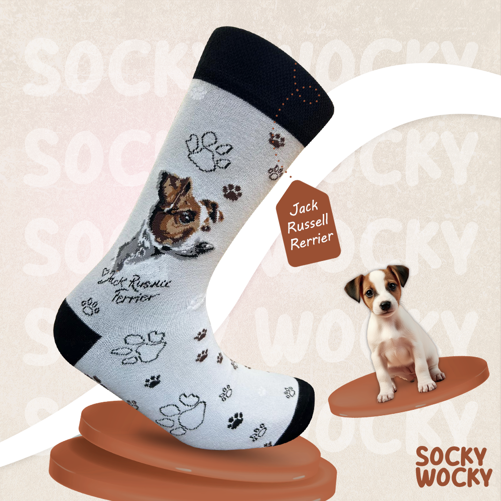 Jack Russell Terrier Socks Energetic Dog Edition